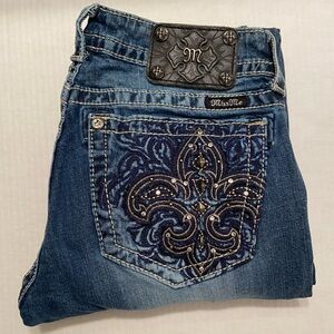 MISS ME SKINNY BLING BLUE JEANS